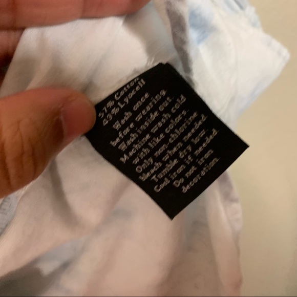 ⛄️Rock And Republic Studded Blue & White Tie-Dye Loose Buttoned Shirt Size Large - Picture 9 of 16